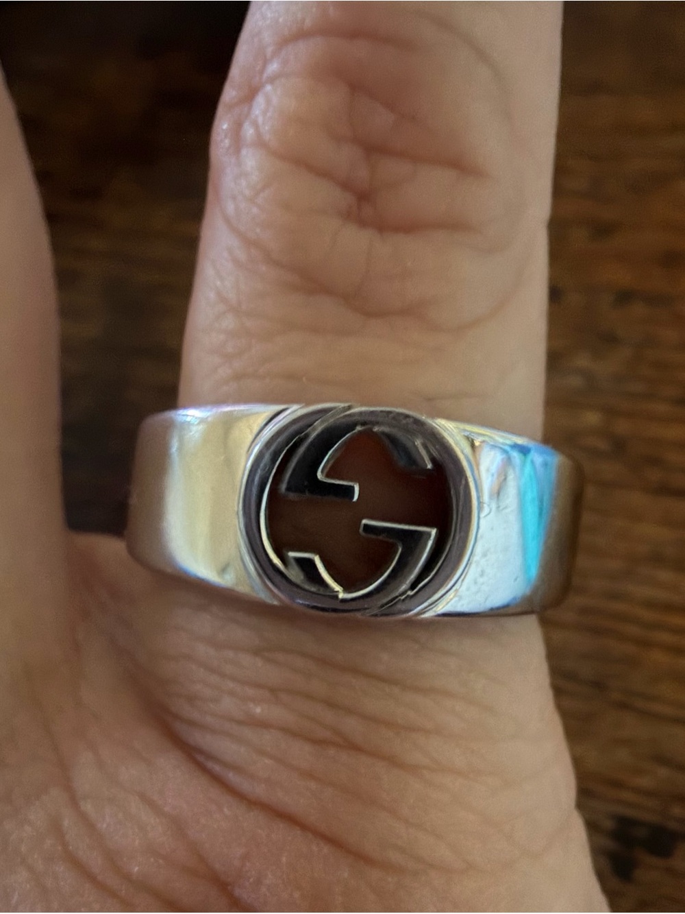 GUCCI GG Sterling Silver Ring - Picture 8 of 8